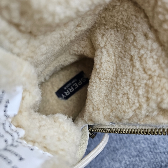 Sperry Duck Boots Womens Lambs Wool Ivory SHERPA Liner Size 9 STS82553 Winter - Picture 12 of 14